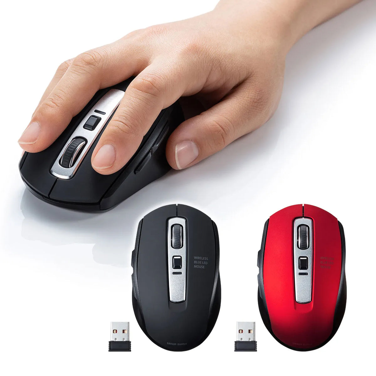 Wireless Blue LED Mouse MA-WBL161BK