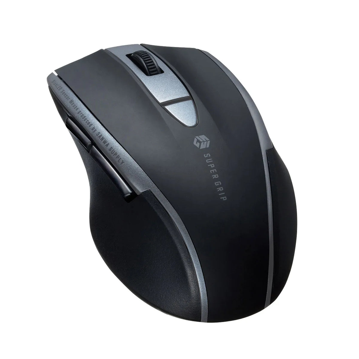 Silent Wireless Blue LED Mouse (5 Buttons) MA-WBL166BK