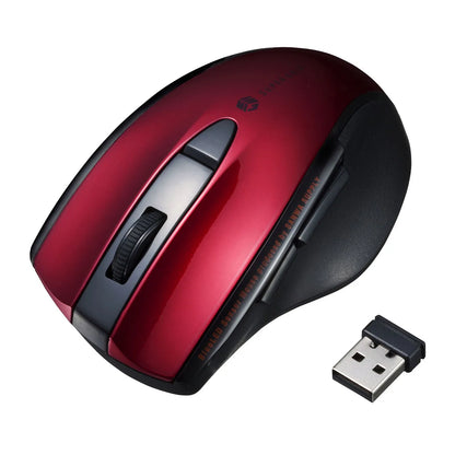 Silent Wireless Blue LED Mouse (5 Buttons) MA-WBL166R