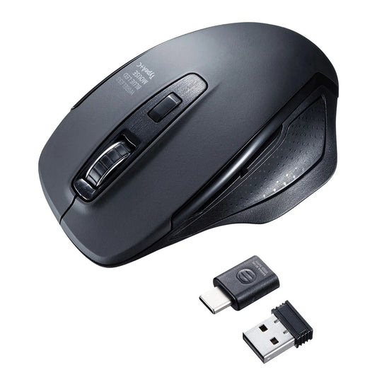 Silent Wireless Blue LED Mouse MA-WBLC169BK
