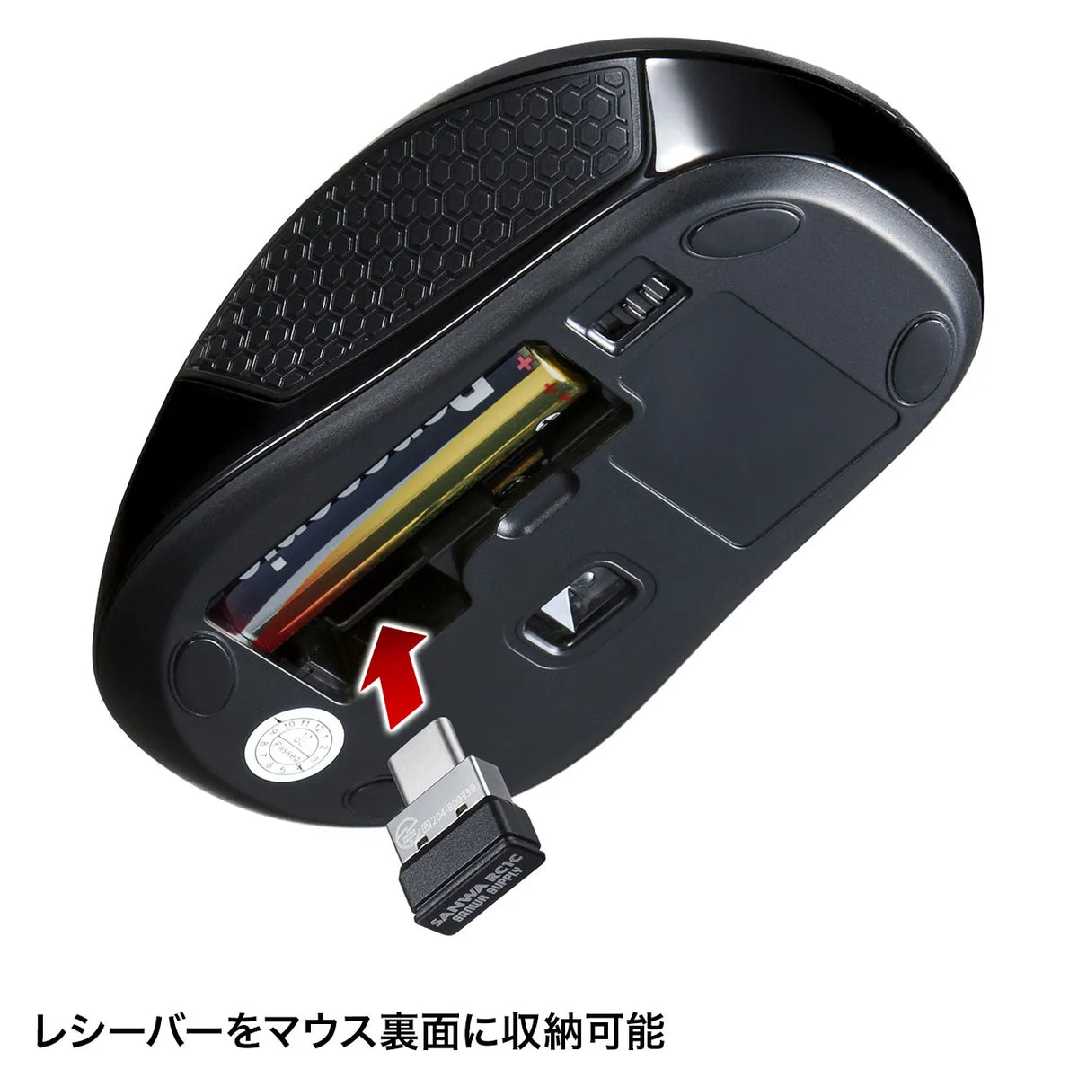 Wireless Type-C Blue LED Mouse MA-WBLC41BK