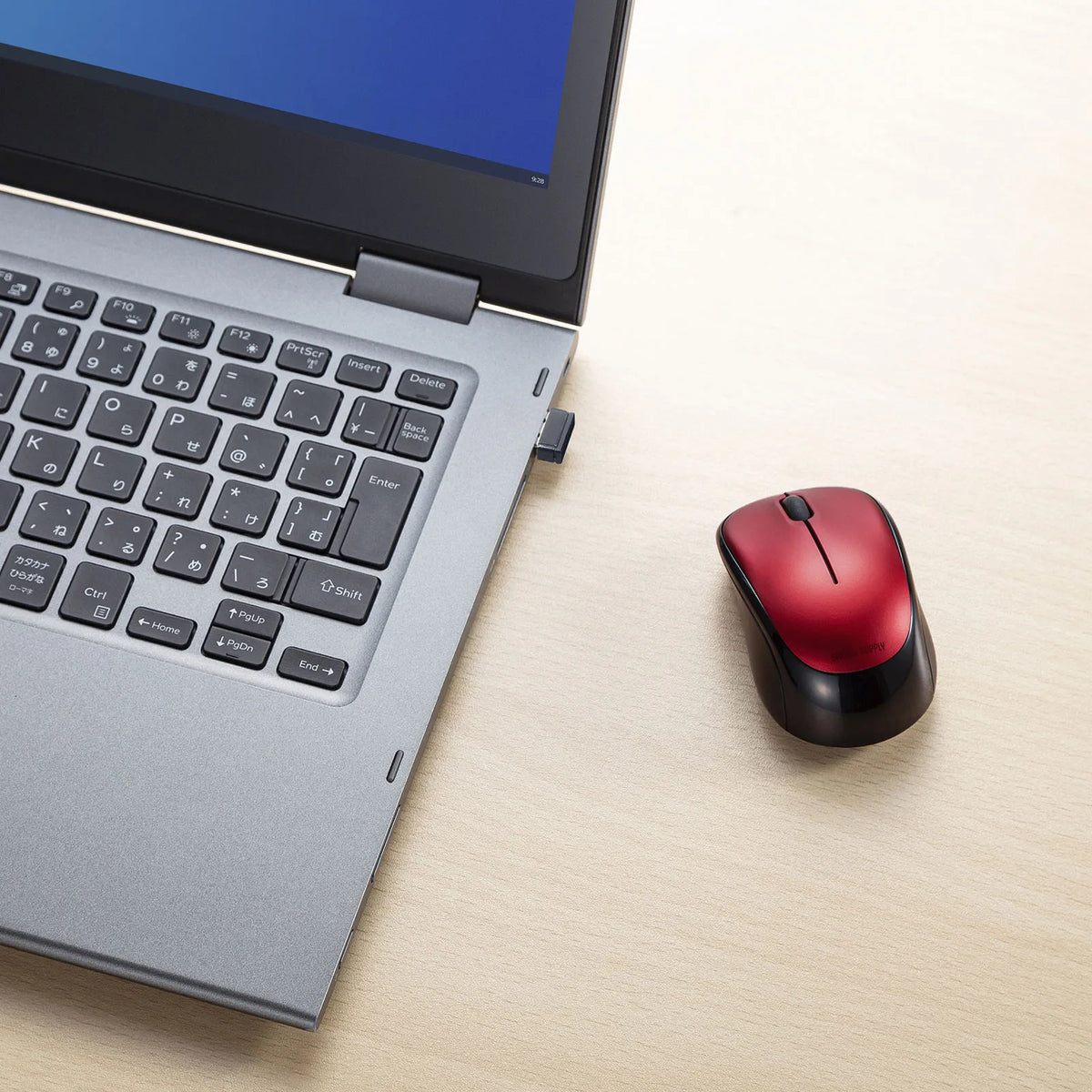 Silent Wireless Blue LED Mouse MA-WBS311R