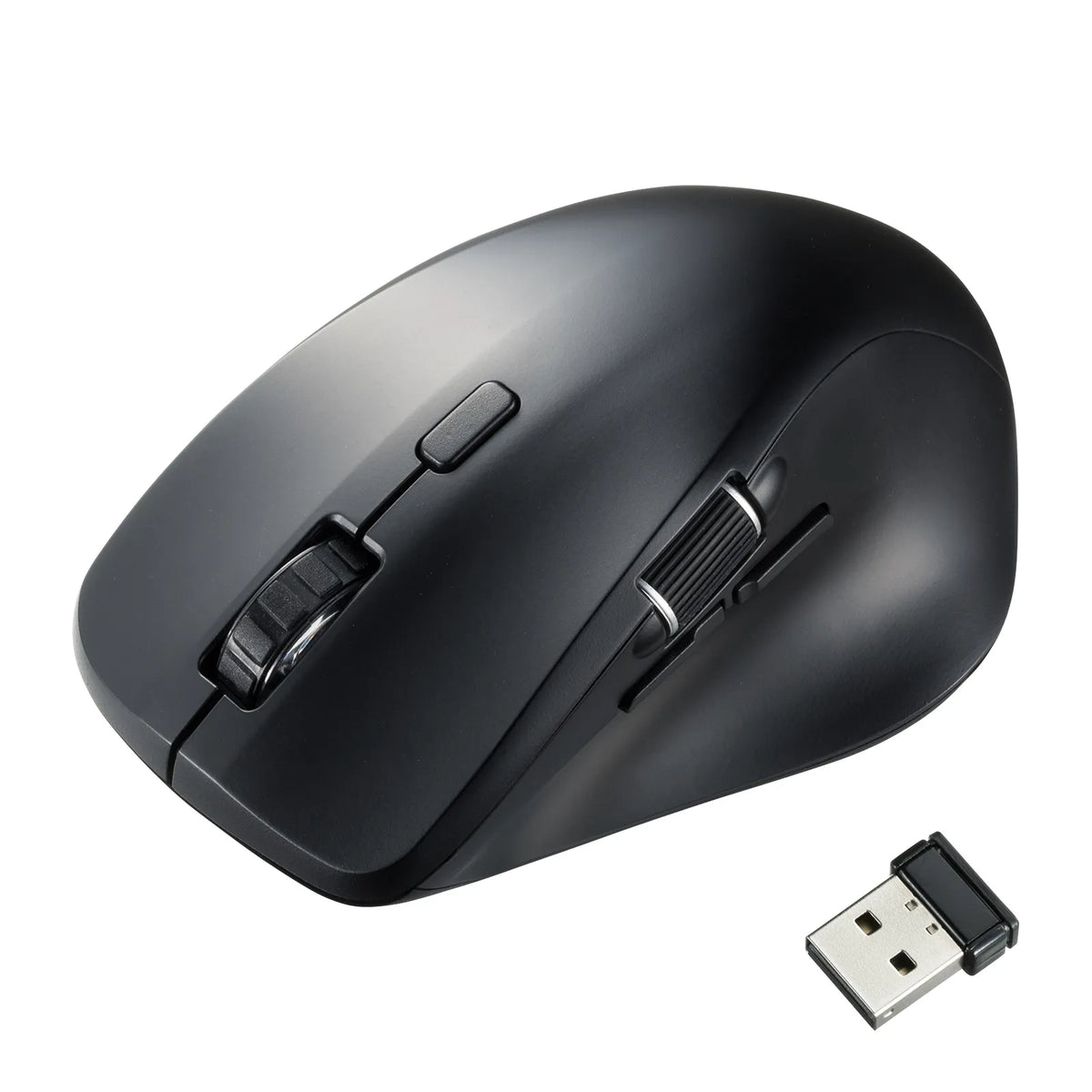Silent Wireless Mouse (with Side Wheel, 5 Buttons) MA-WBS524BK