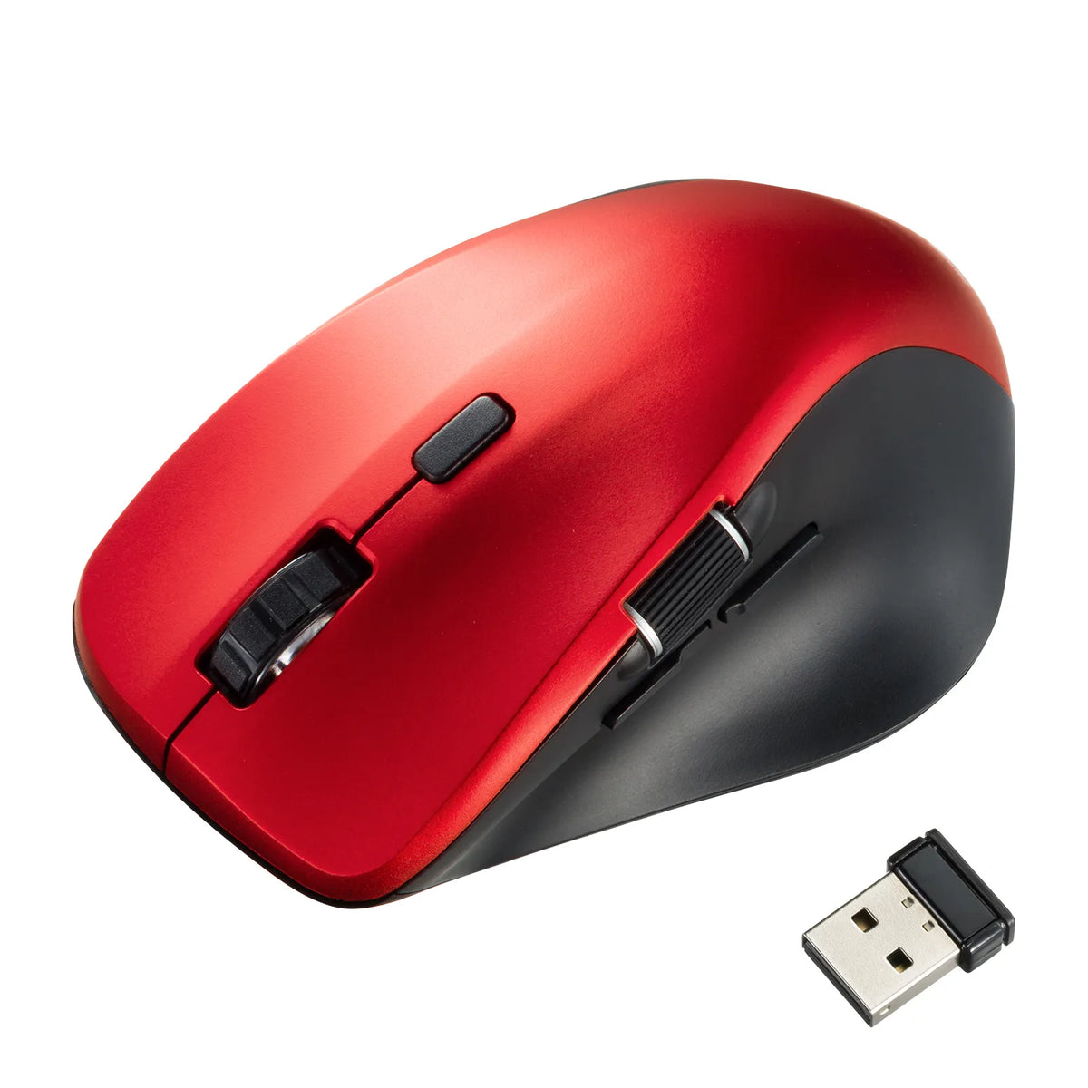 Silent Wireless Mouse (with side scroll wheel, 5 buttons) MA-WBS524R