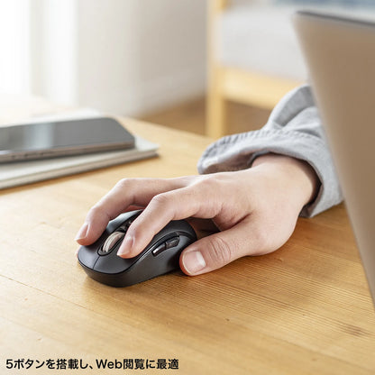 Silent Wireless Mouse (Tilt Wheel & High-Speed Scrolling) MA-WBS530BK