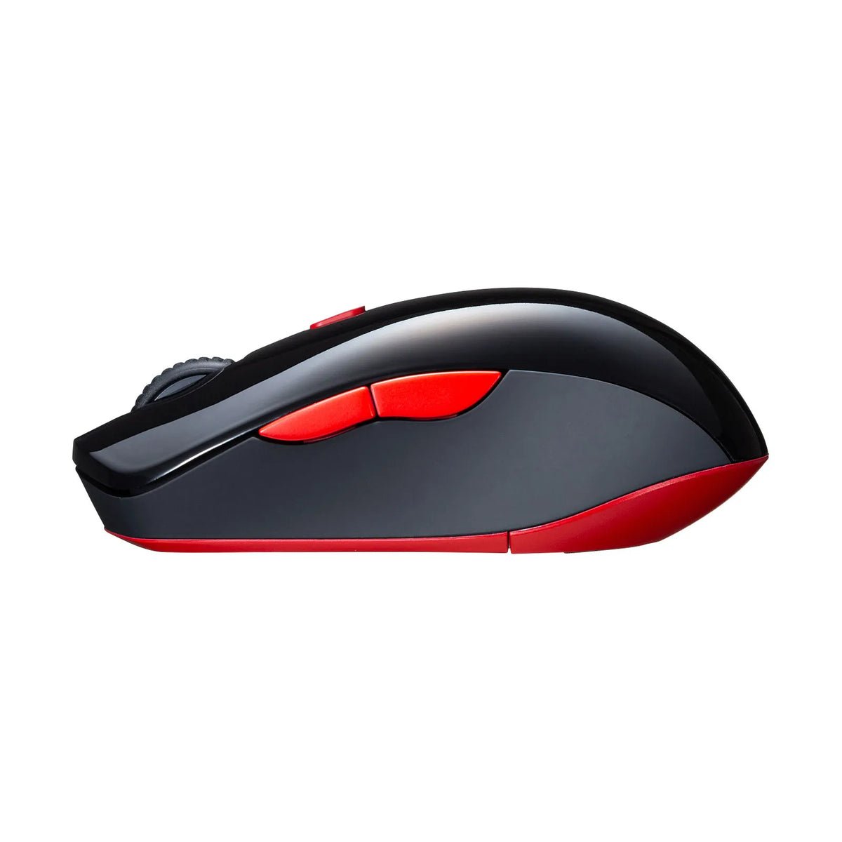 Silent Wireless Blue LED Combo Mouse (Black x Red) MA-WBTBL193BKR