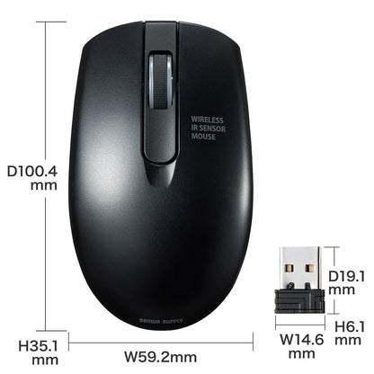 Wireless IR LED Mouse MA-WIR132BK