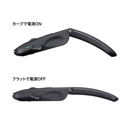 静音ワイヤレス IR LEDマウス（3ボタン・薄型） MA-WIS3117BK