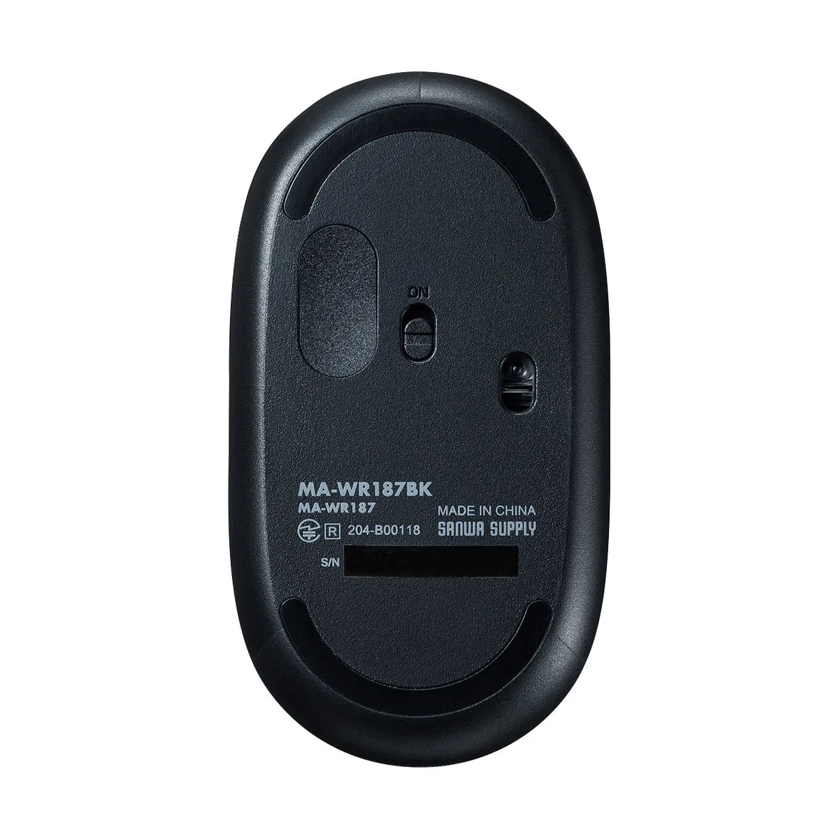 静音ワイヤレスマウス（ブラック） MA-WR187BK