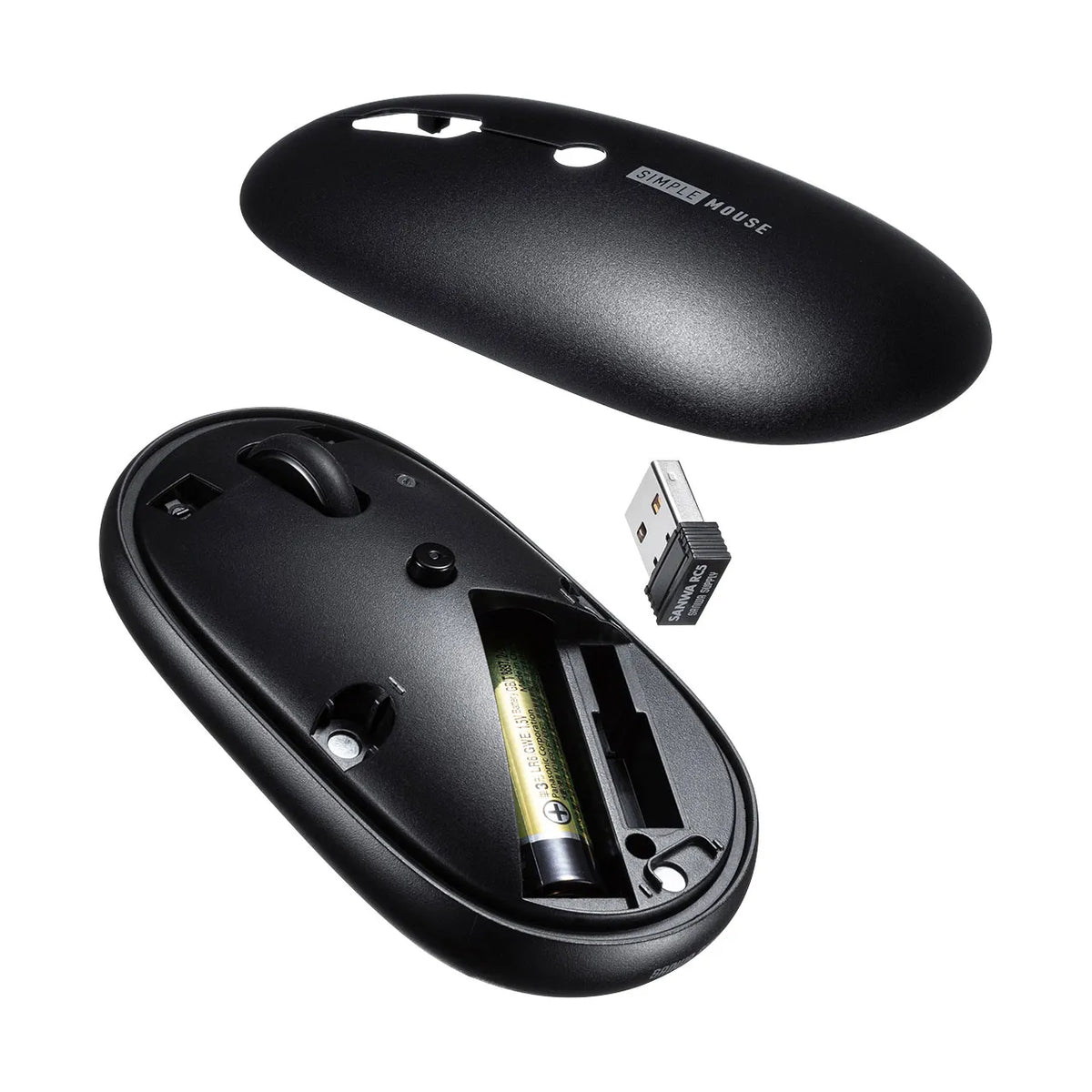 静音ワイヤレスマウス（ブラック） MA-WR187BK