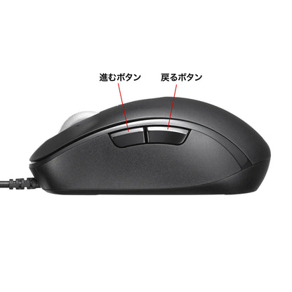 Silent wired mouse (tilt wheel, high-speed scrolling) MA-YBS531BK