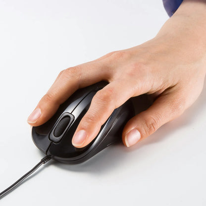 Antibacterial, silent wired blue LED mouse MA-YBSK315BK