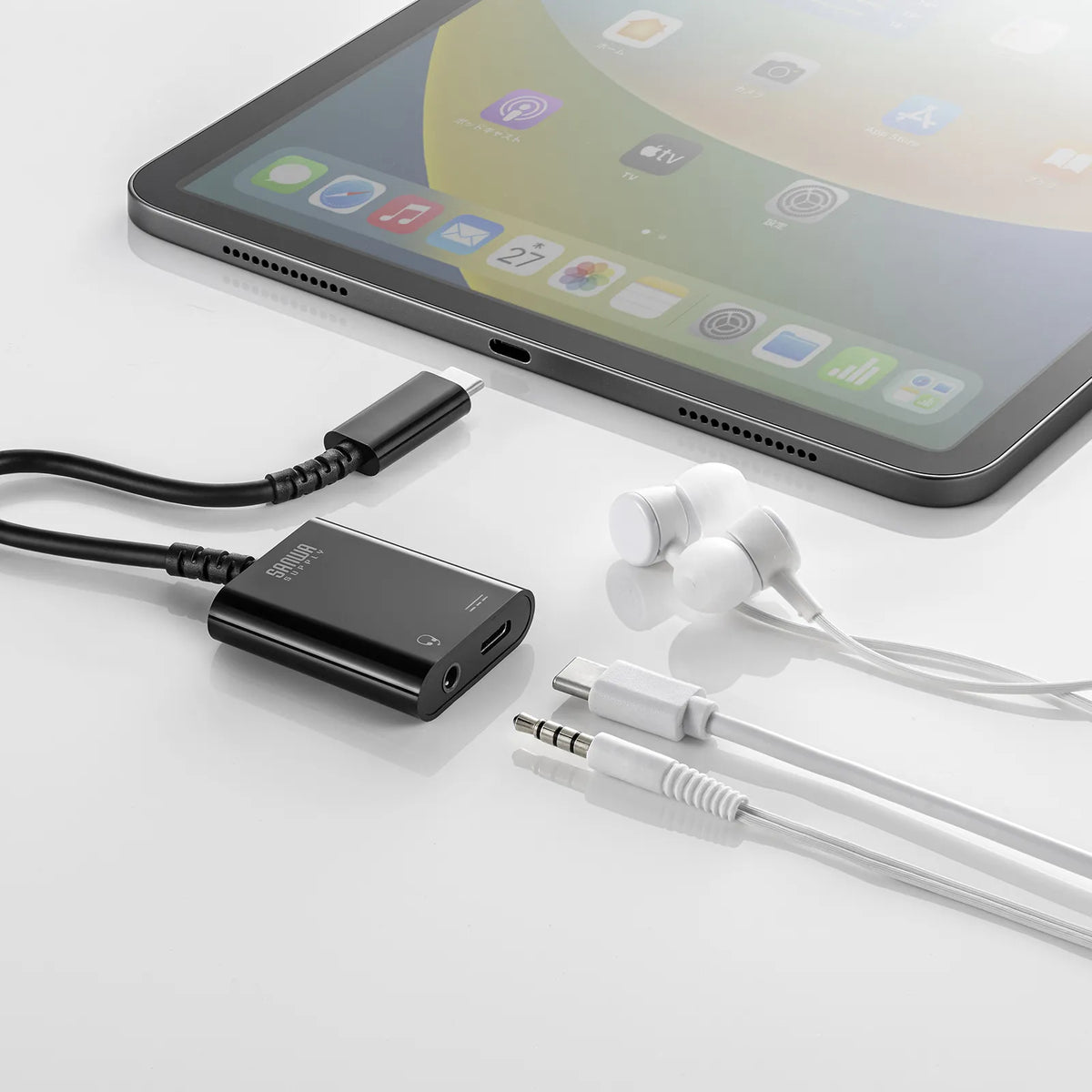 Type-C audio conversion adapter (USB PD compatible) MM-ADUSBTC3