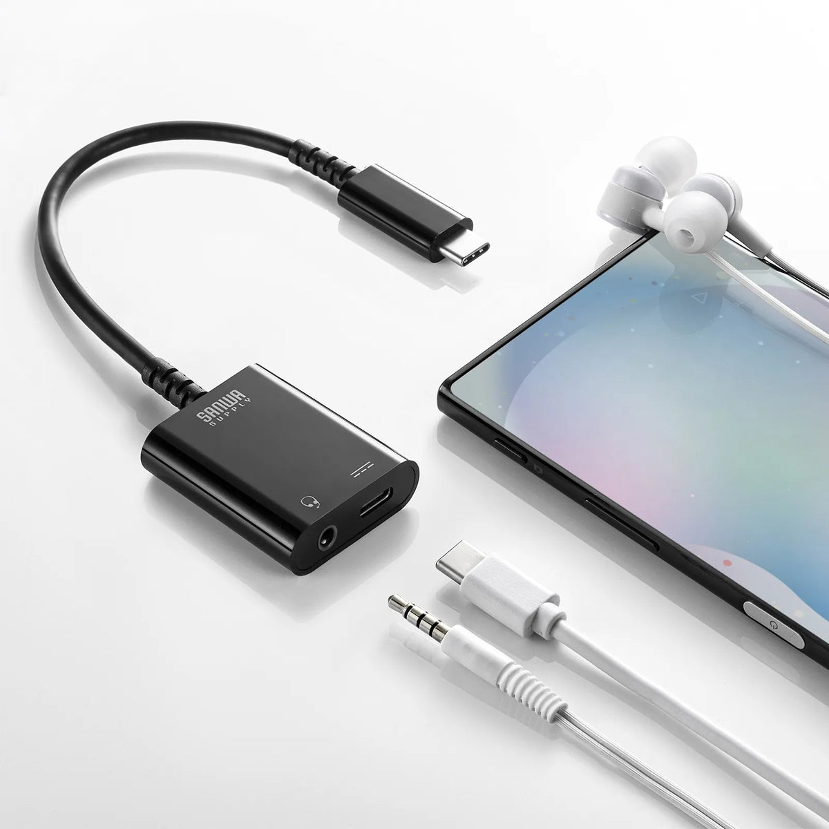 Type-C audio conversion adapter (USB PD compatible) MM-ADUSBTC3