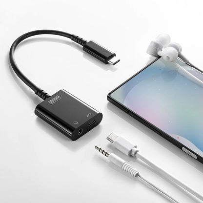 Type-C audio conversion adapter (USB PD compatible) MM-ADUSBTC3