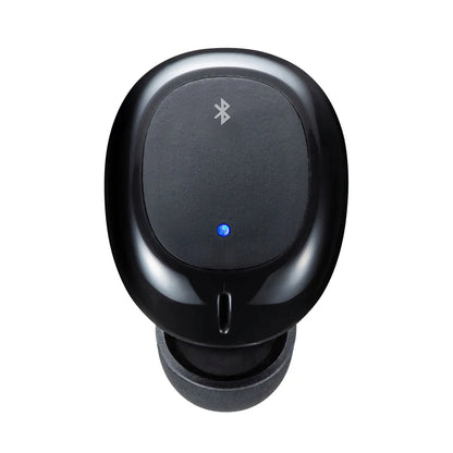 超小型Bluetooth片耳ヘッドセット（充電ケース付き） MM-BTMH52BK
