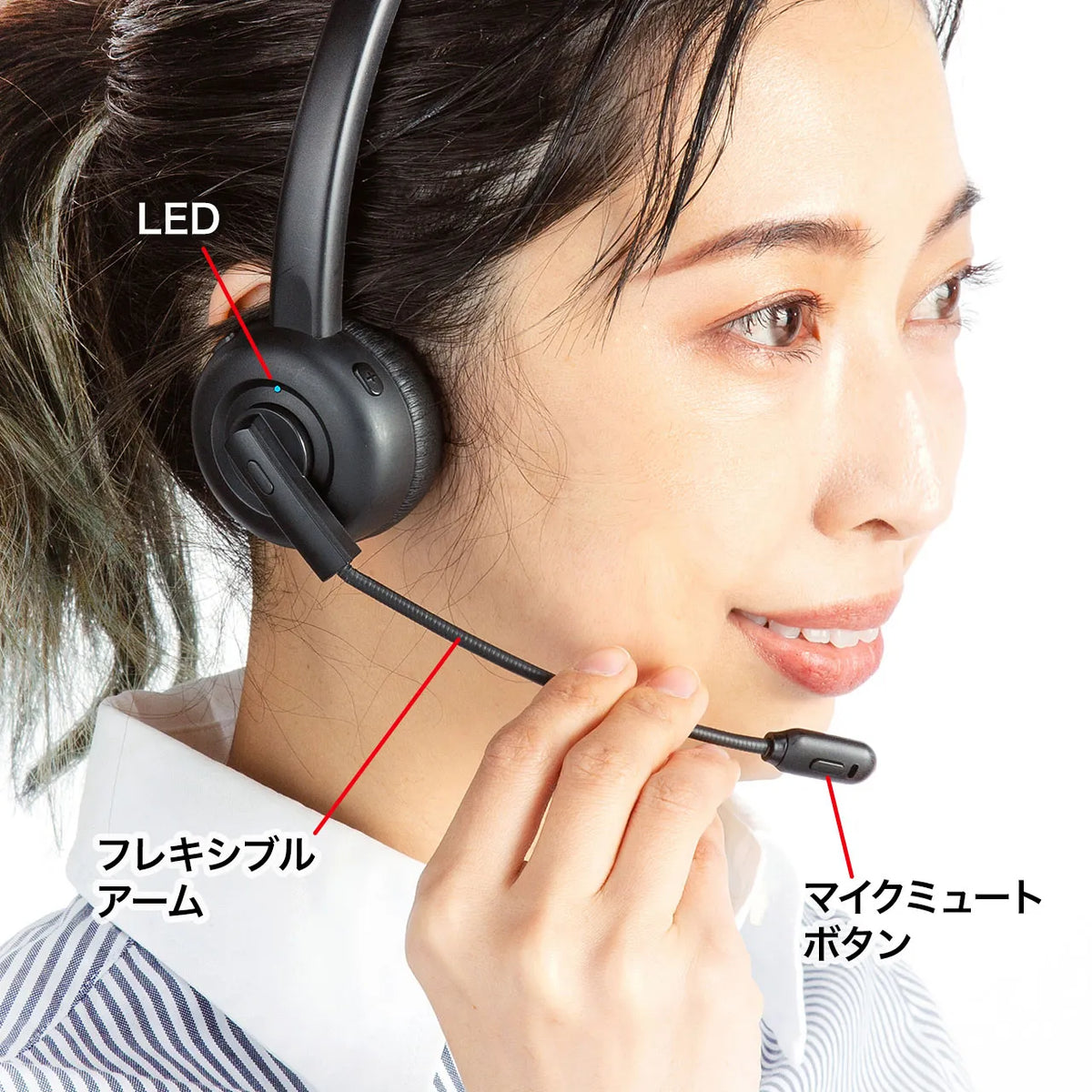 Bluetooth headset (with built-in unidirectional microphone) MM-BTMH58BK