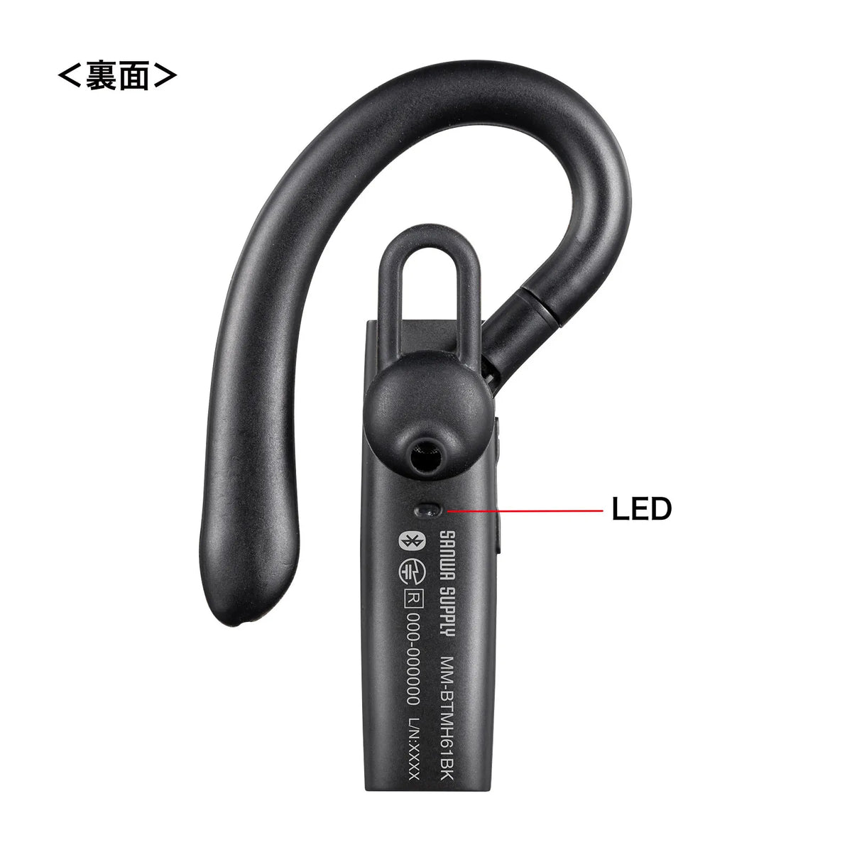 Bluetooth headset (with external microphone) MM-BTMH61BK