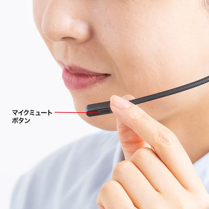 Bluetooth headset (noise cancellation function, with charging cradle) MM-BTMH66BK