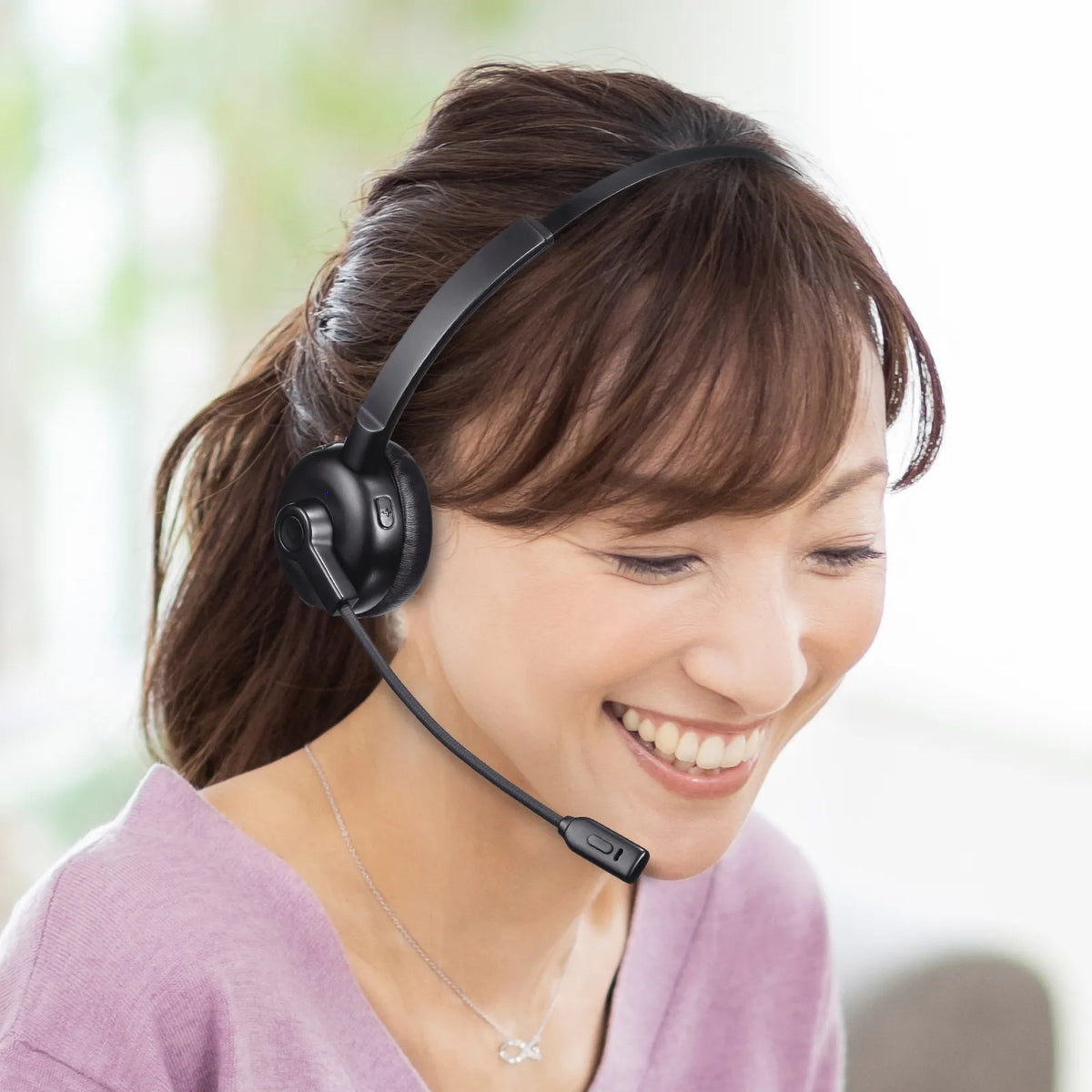 Bluetoothヘッドセット（単一指向性マイク・充電クレードル付き） MM-BTMH67BK