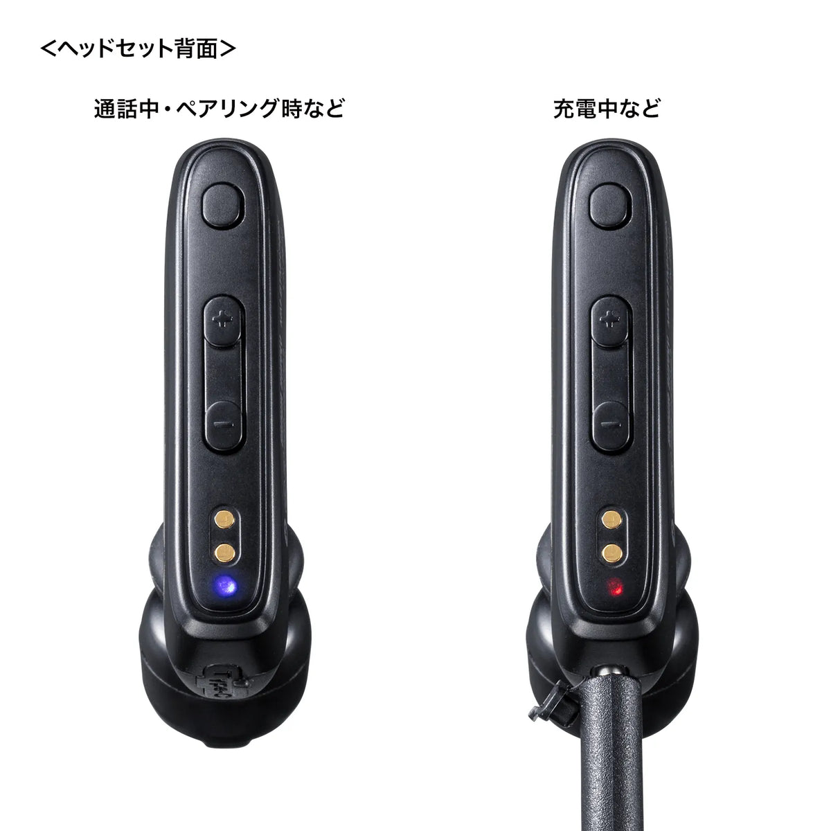 Bluetoothヘッドセット（充電ケース付き） MM-BTMH74BK