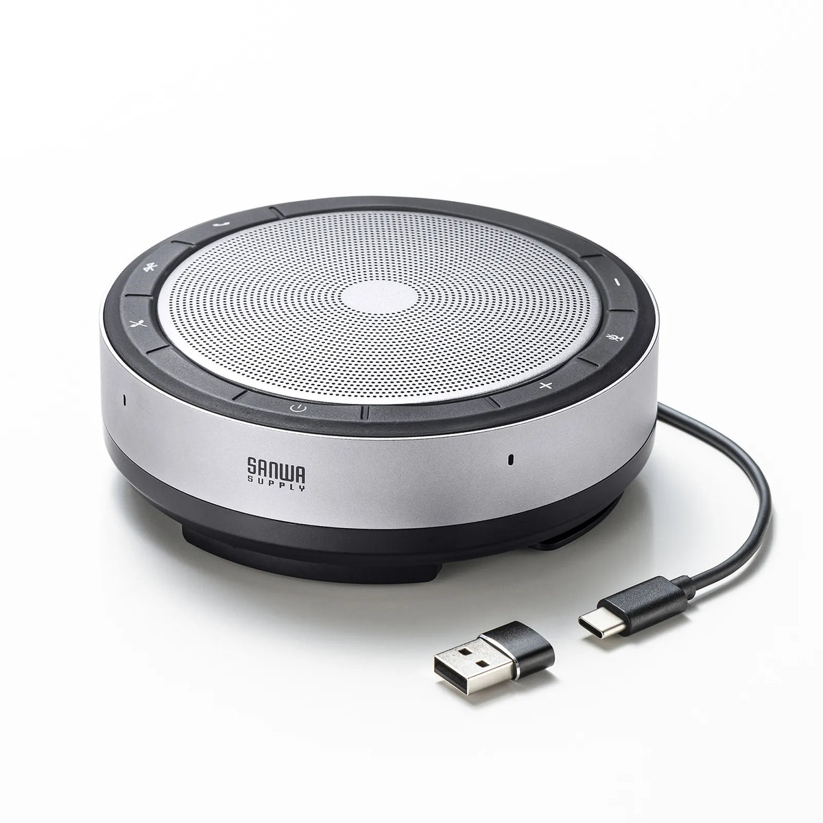 会議スピーカーフォン（Bluetooth/USB対応） MM-BTMSP6