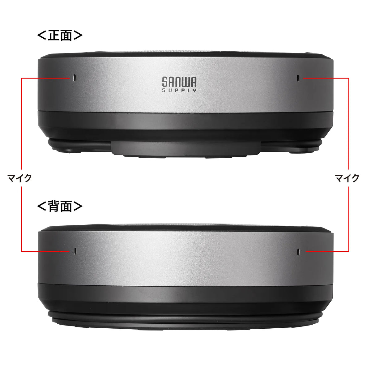 会議スピーカーフォン（Bluetooth/USB対応） MM-BTMSP6