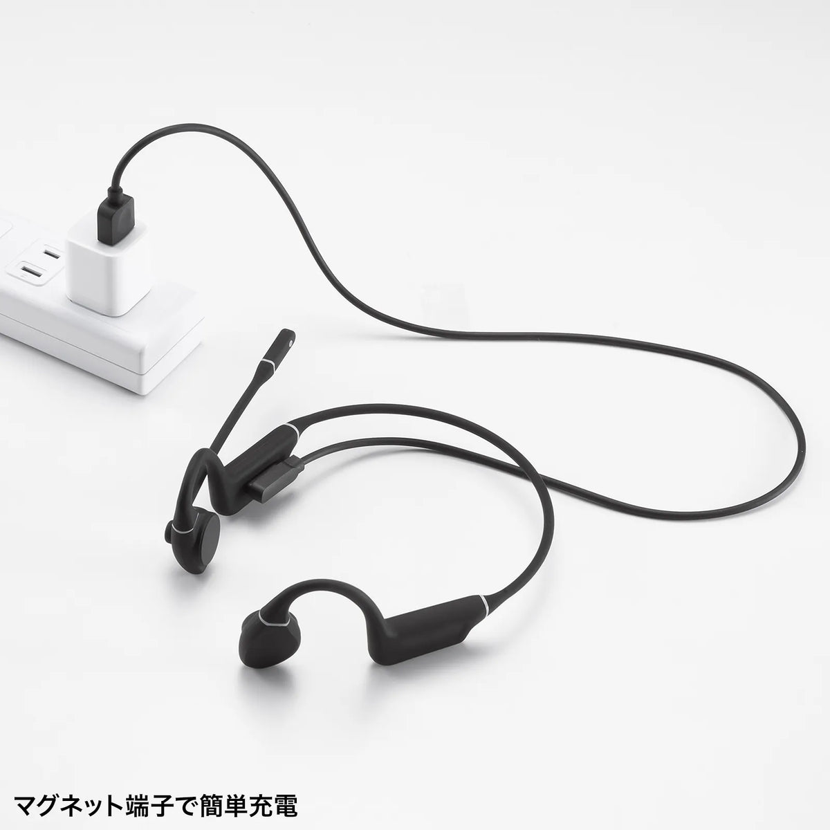 Bluetooth骨伝導ヘッドセット MM-BTSH69BK