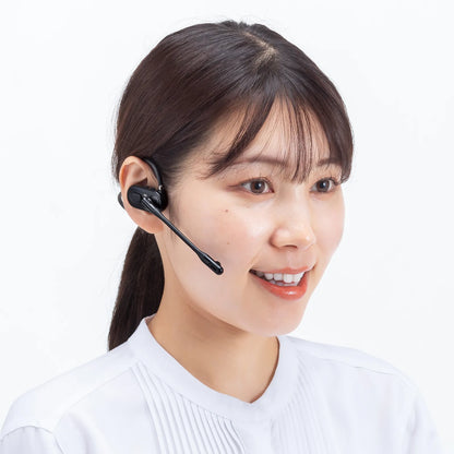 超軽量Bluetoothオープンイヤーヘッドセット MM-BTSH71BK