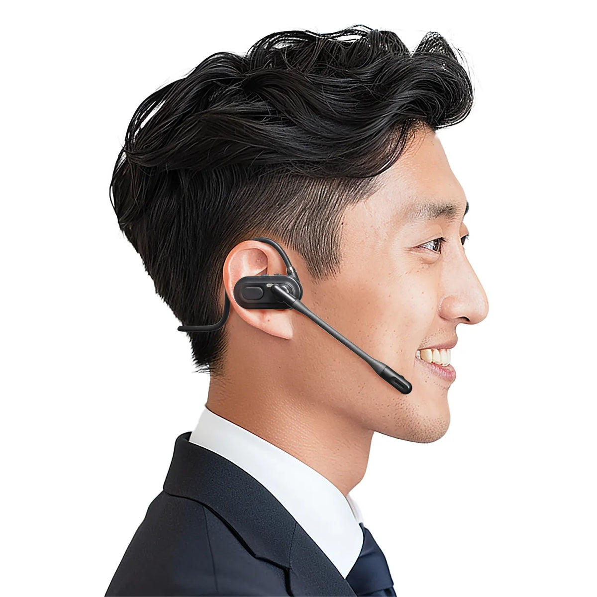 超軽量Bluetoothオープンイヤーヘッドセット MM-BTSH71BK
