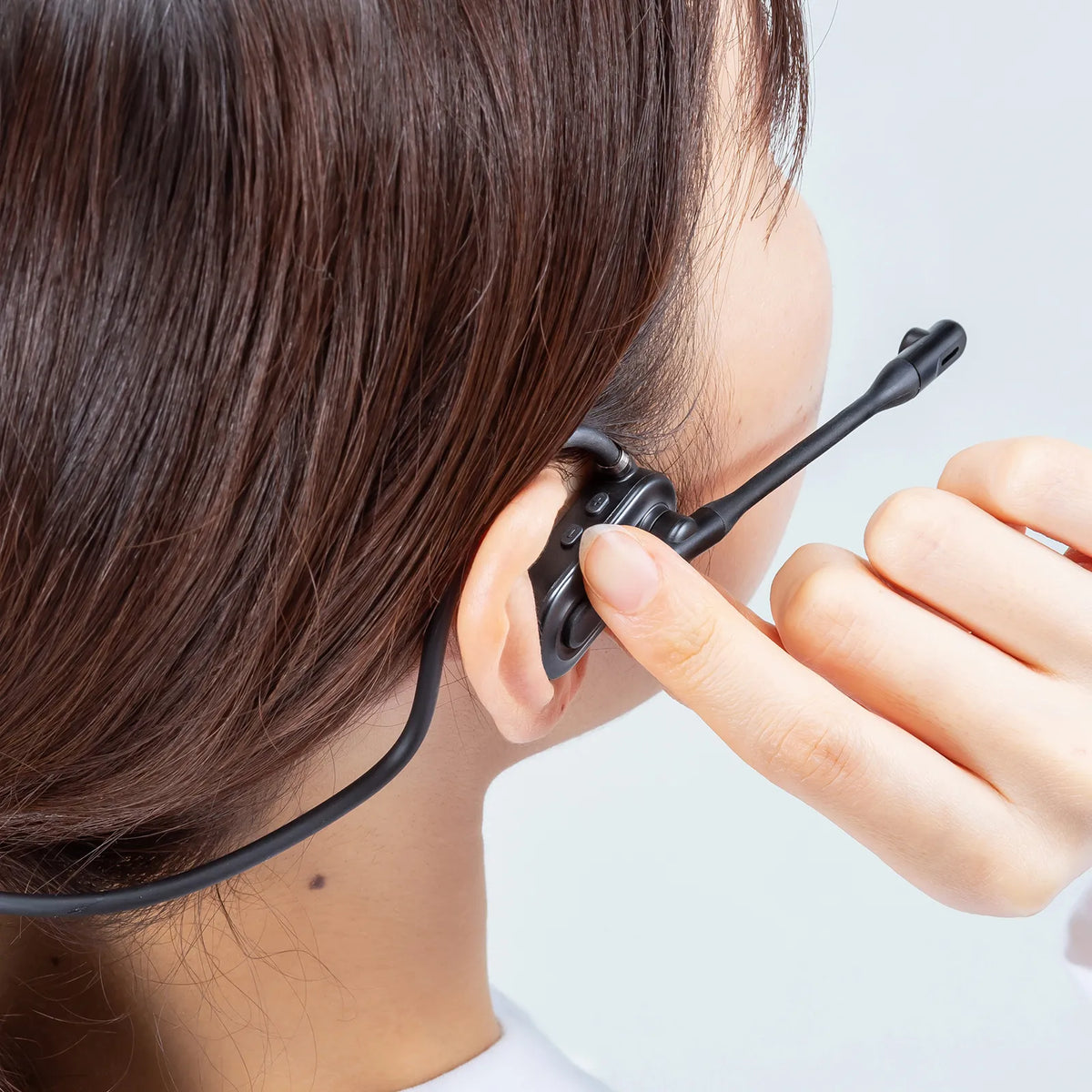 超軽量Bluetoothオープンイヤーヘッドセット MM-BTSH71BK