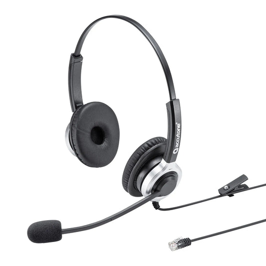 Telephone headset (dual-ear type) MM-HSRJ01