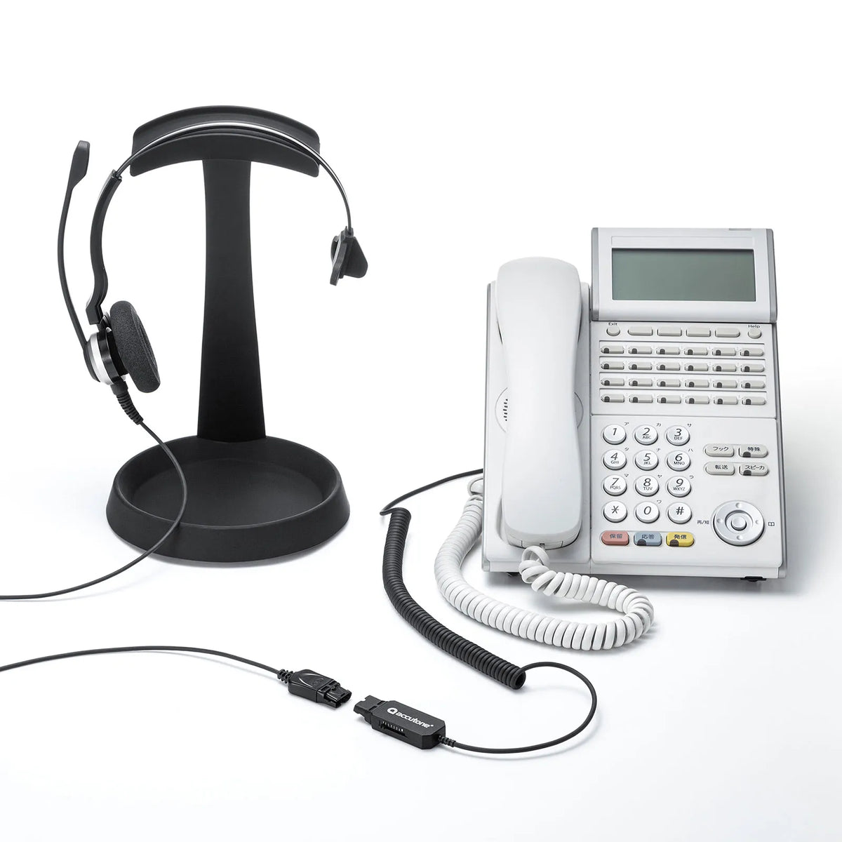 Telephone headset (single ear type) MM-HSRJ03