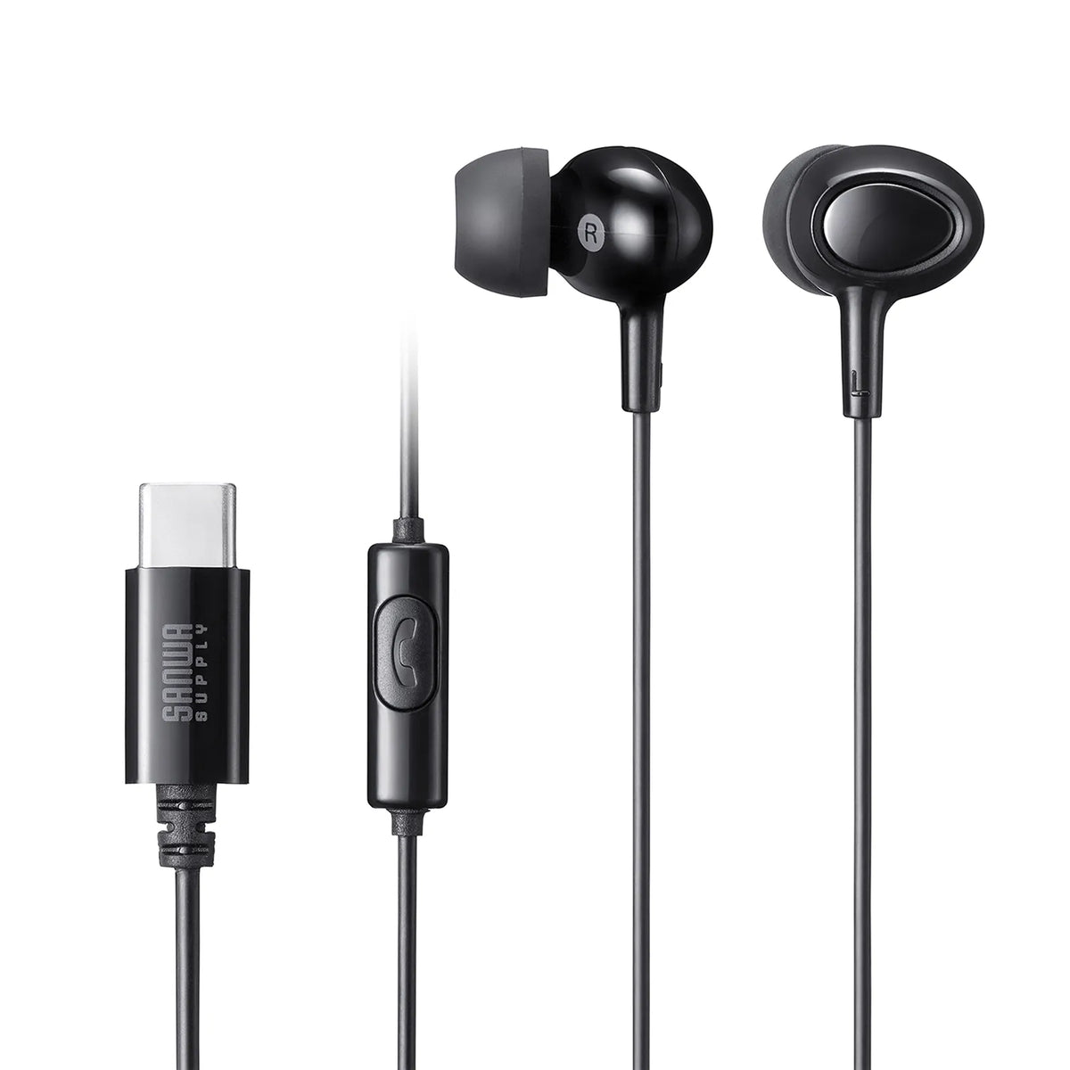 USB Type-C Earphone Microphone MM-HSTC04BK