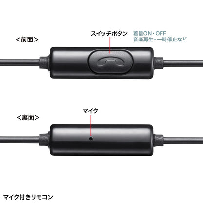 USB Type-C Earphone Microphone MM-HSTC04BK