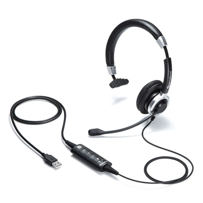 USB headset with noise-canceling microphone MM-HSU14ANC