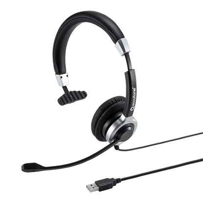 USB headset with noise-canceling microphone MM-HSU14ANC