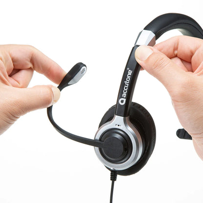 USB headset with noise-canceling microphone MM-HSU14ANC