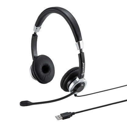 ノイズキャンセリングマイク付きUSBヘッドセット MM-HSU15ANC