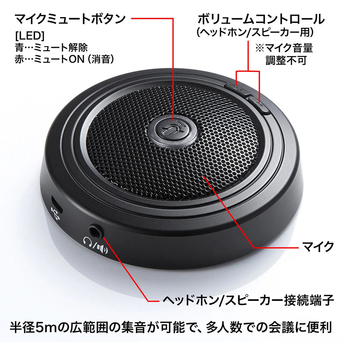 High-sensitivity USB microphone for web conferencing MM-MCUSB33