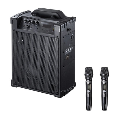 Wireless microphone speaker (built-in battery, supports 2 wireless microphones) MM-SPAMP14