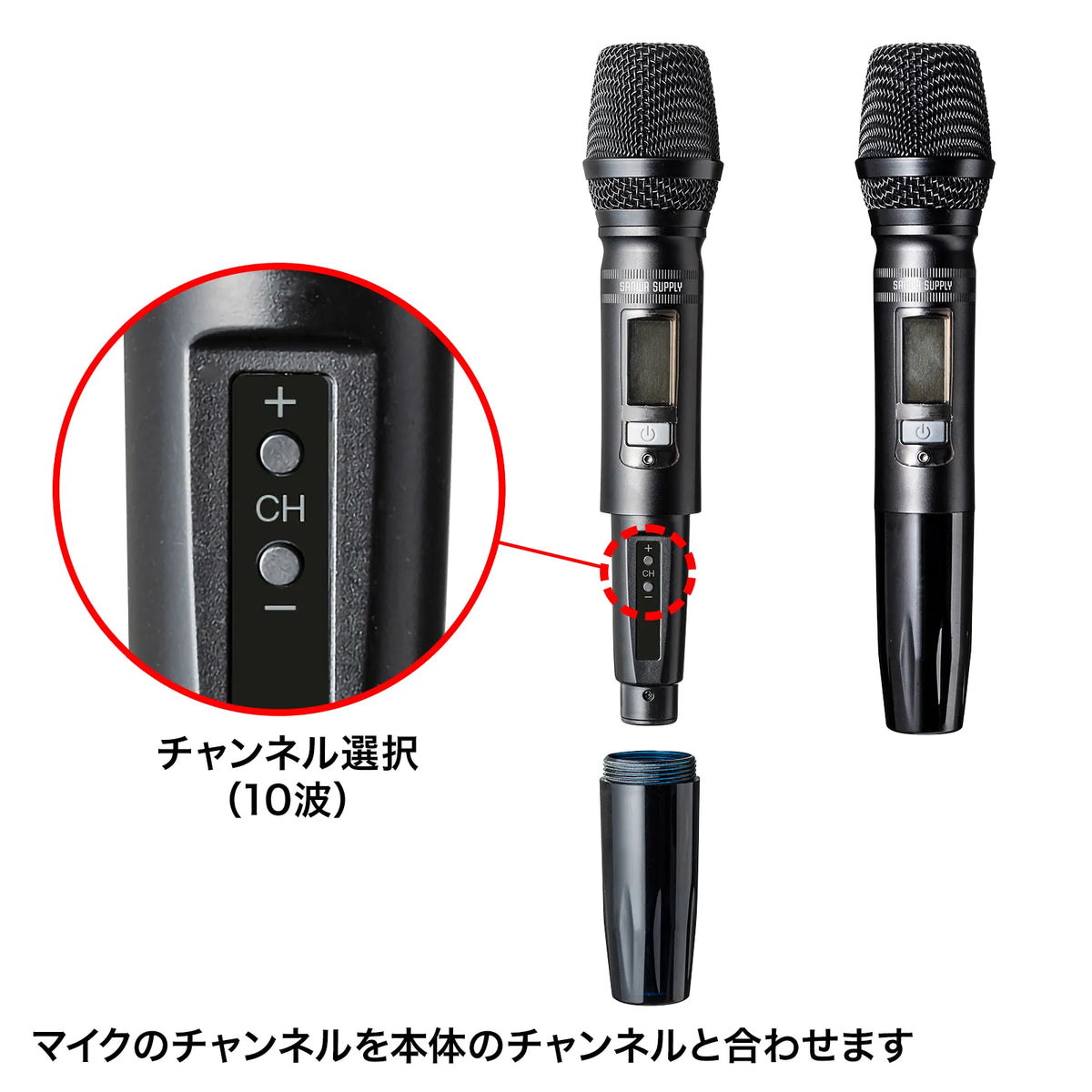 Wireless microphone speaker (built-in battery, supports 2 wireless microphones) MM-SPAMP14
