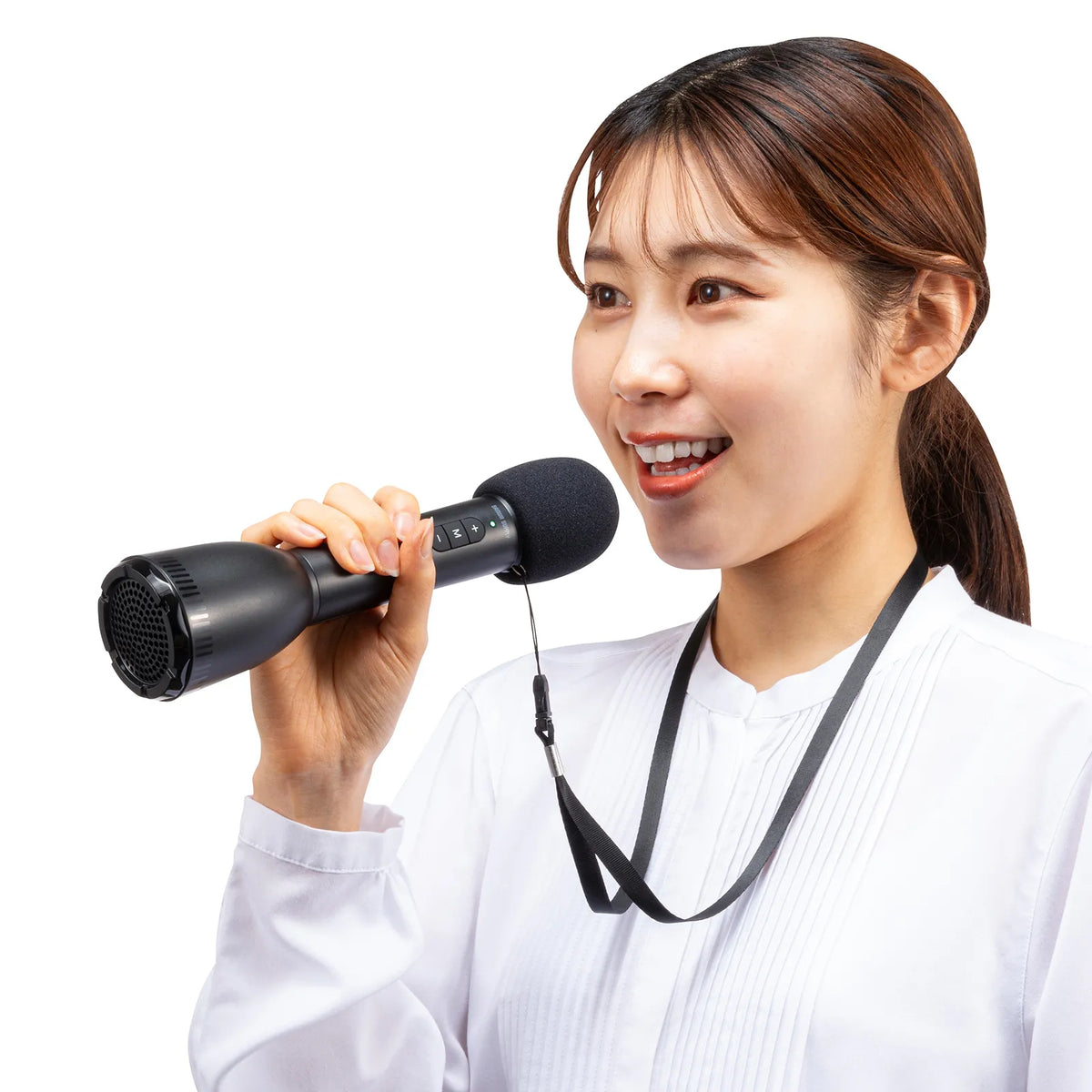 Handheld microphone type portable loudspeaker speaker (Bluetooth compatible) MM-SPAMP18