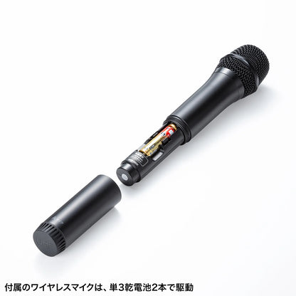 Wireless microphone with loudspeaker (maximum 40W) MM-SPAMP21