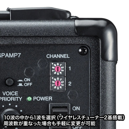 Wireless microphone with loudspeaker MM-SPAMP7