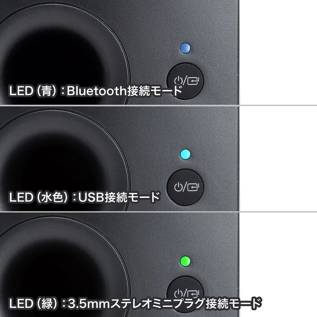 Bluetooth対応 3WAYマルチメディアスピーカー MM-SPBT3WAY