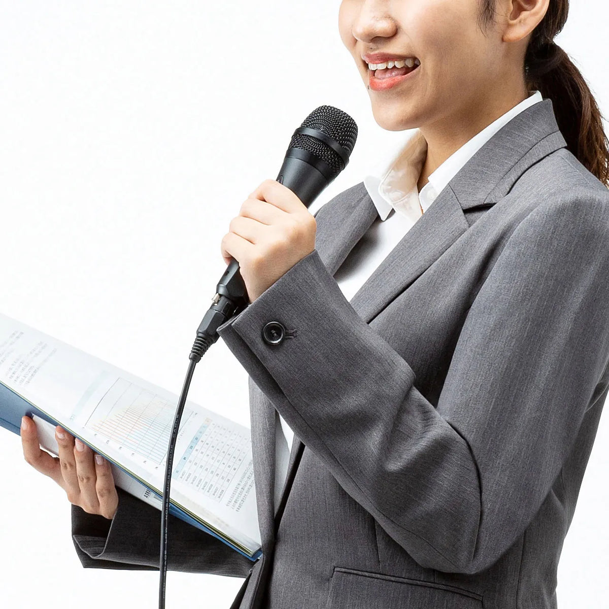 Handheld microphone (wired type, for MM-SPAMP10) MM-SPHM4