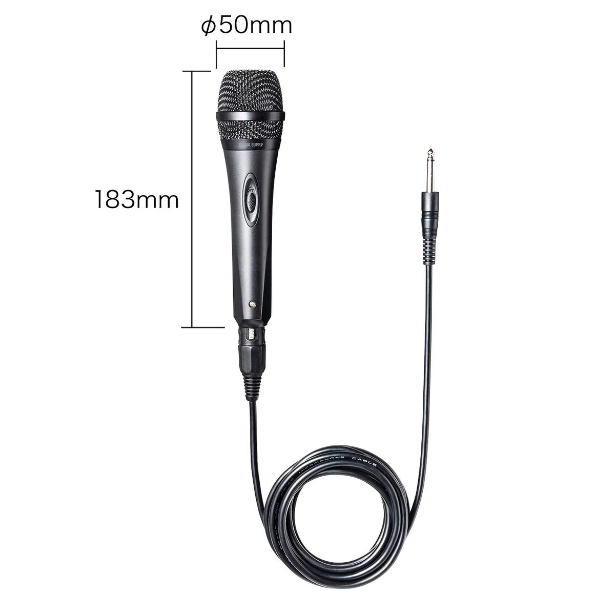 Handheld microphone (wired type, for MM-SPAMP10) MM-SPHM4