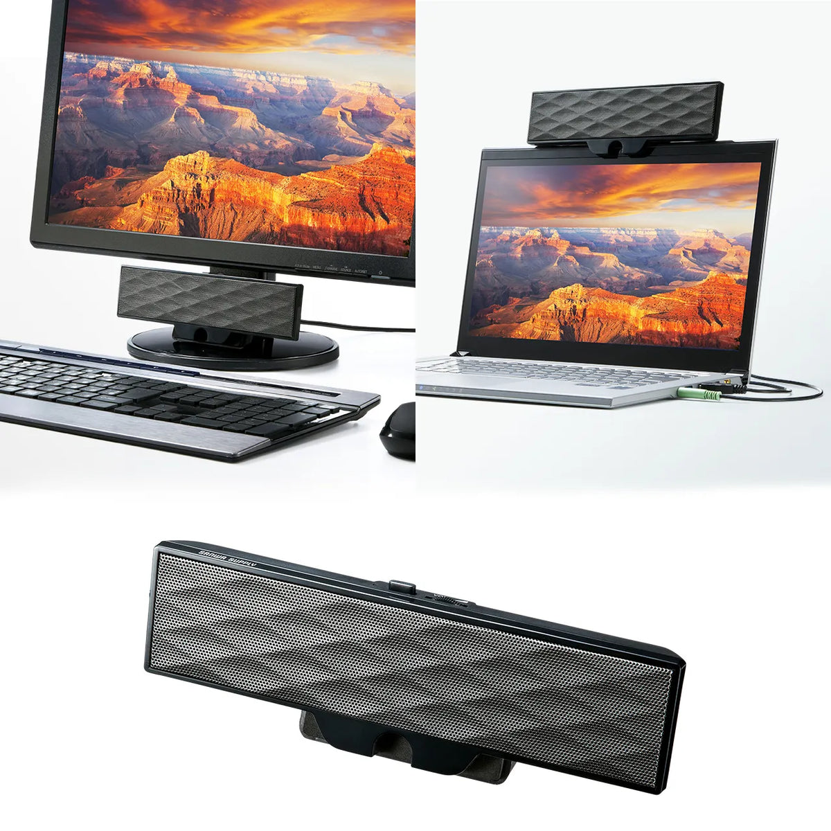 USB Powered Soundbar Speaker MM-SPL11UBKN