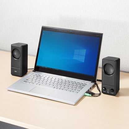 USB電源PCスピーカー MM-SPL18UBK